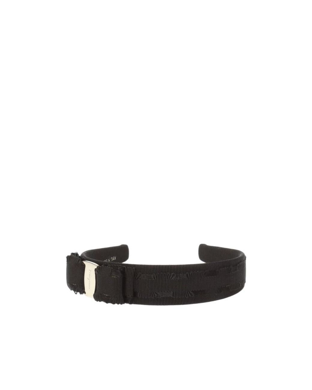 Ferragamo White Ferragamo Vara Bow Headband