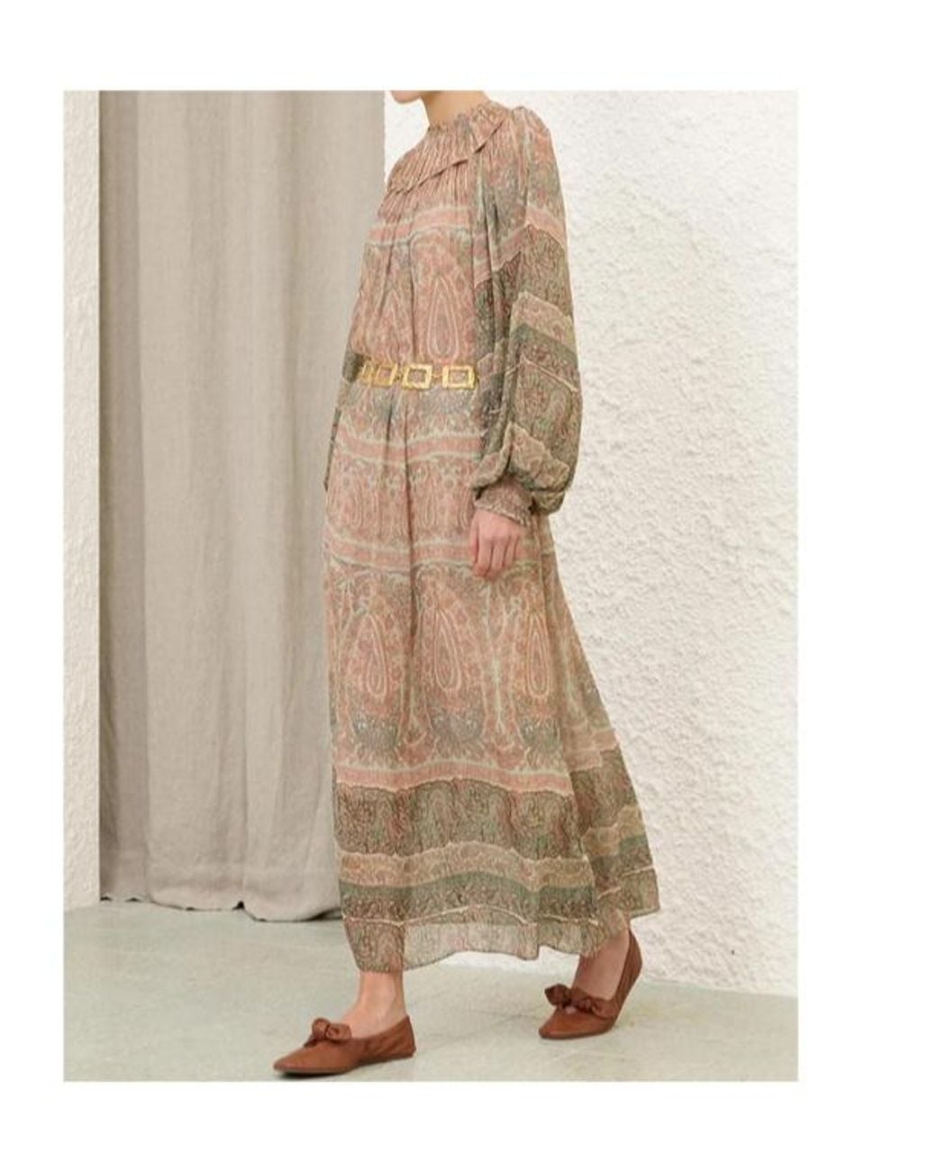 Zimmermann Natural Momentum Rouleau Billow Gown