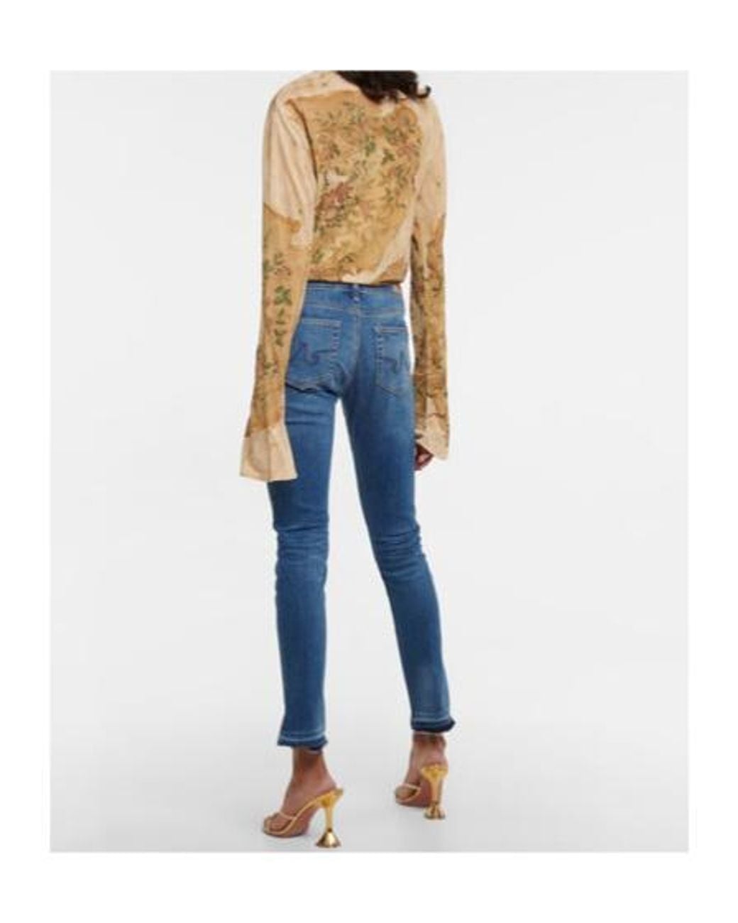 AG Jeans Blue Legging Ankle Mid-Rise Skinny Jeans