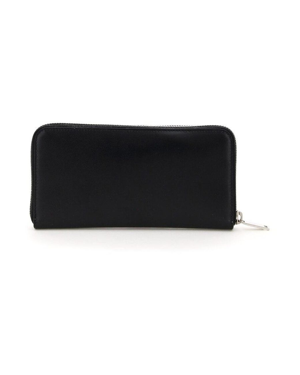 Saint Laurent Black Leather Logo-Plaque Wallet for men