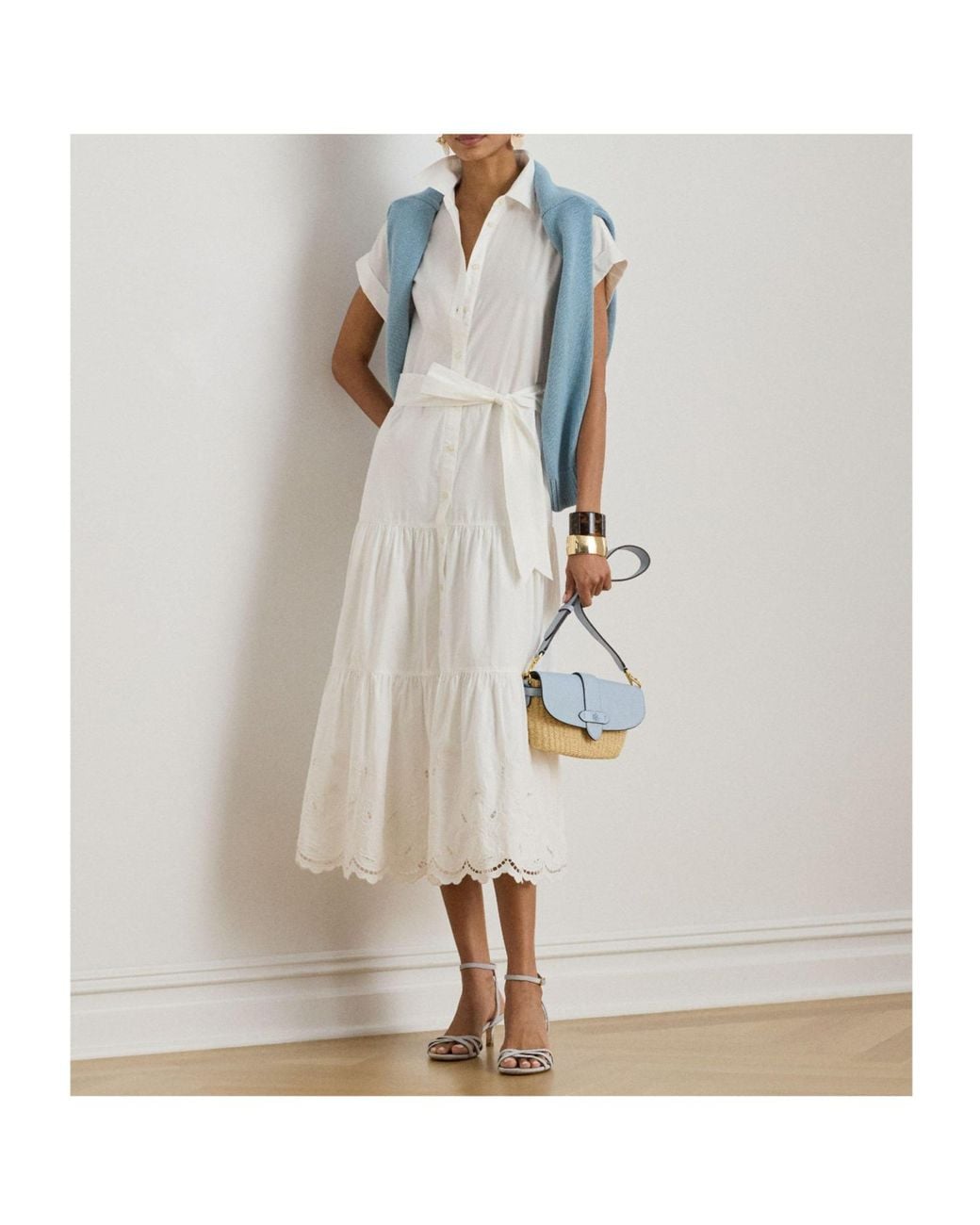 Ralph Lauren White Minimalist Shirt Dress