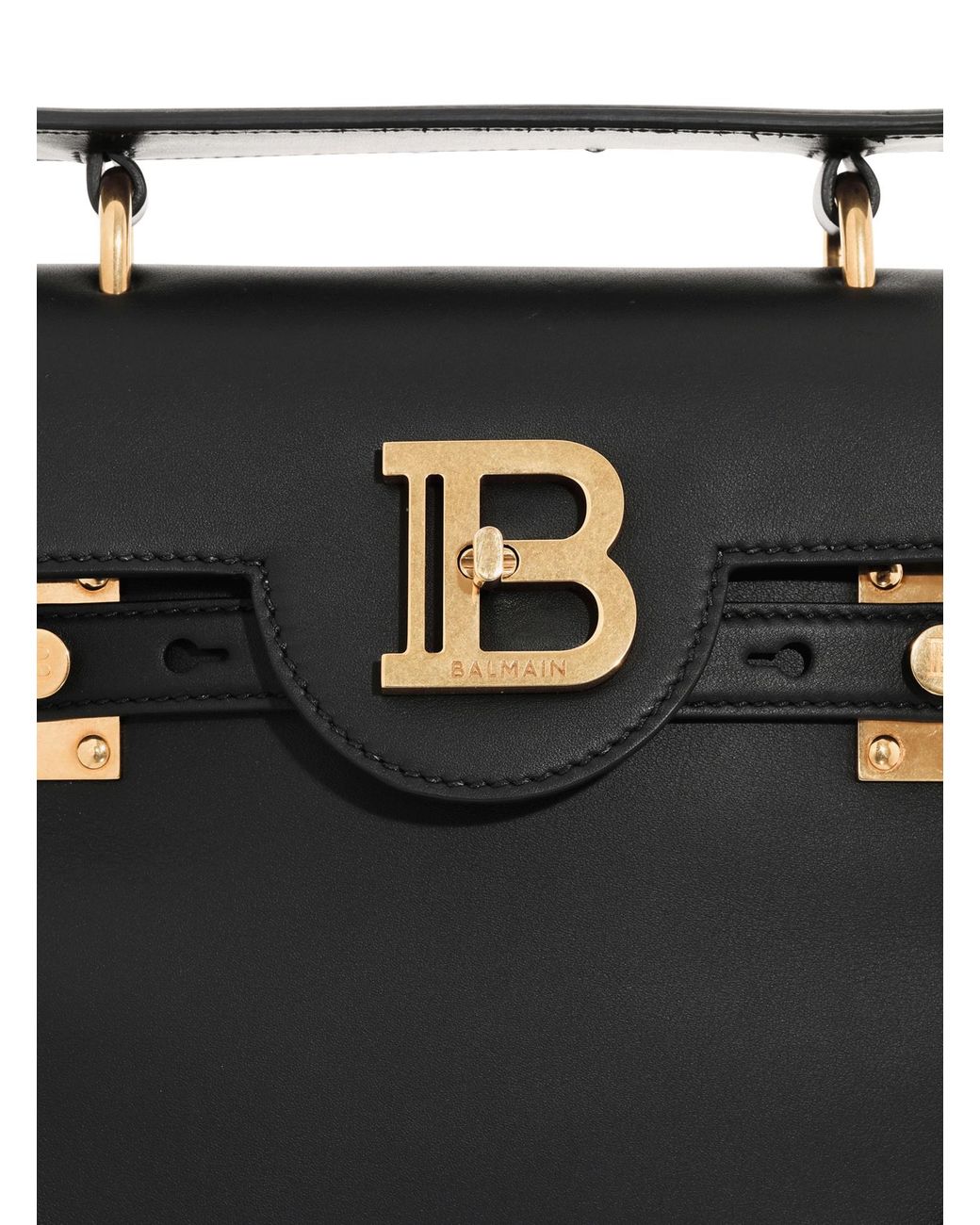 Balmain Black B-Buzz 23 Foldover Top Tote Bag