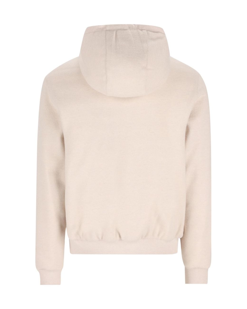 Moorer Natural Padded Zip-Up Hooded Jacket for men