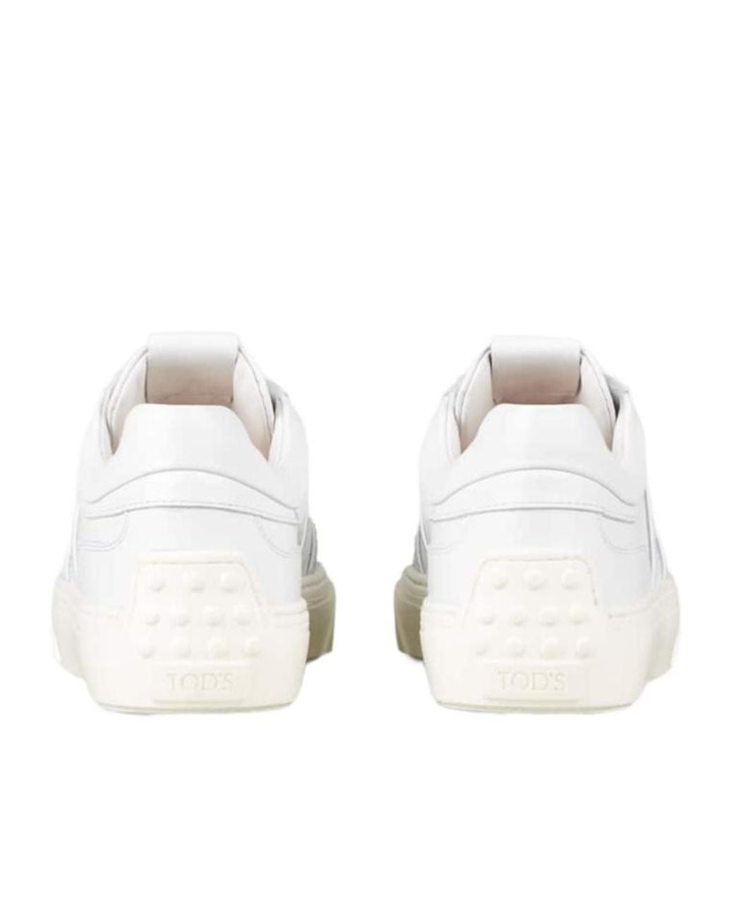Tod's White Lace-Up Sneakers