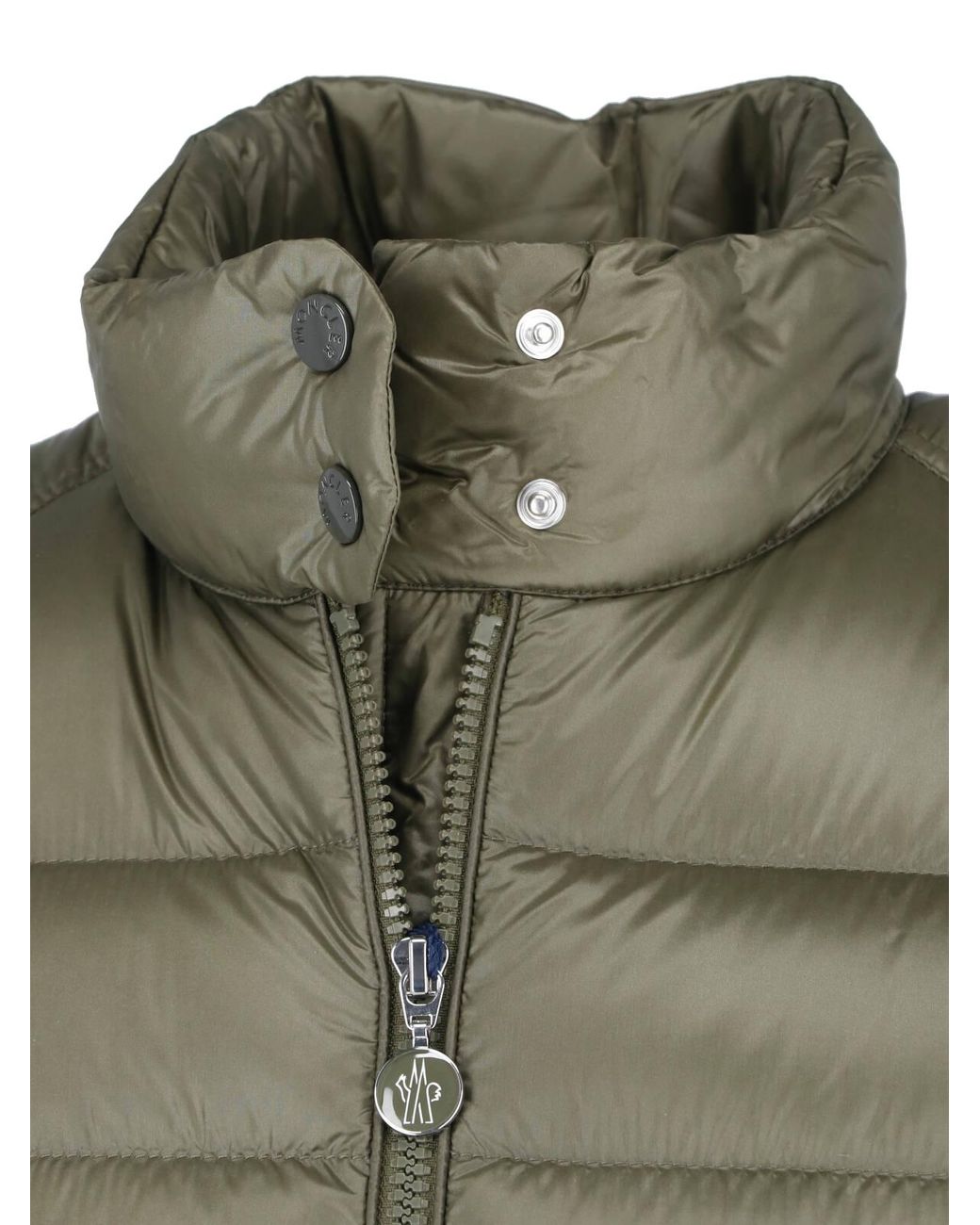Moncler Green Slim Long Down Jacket