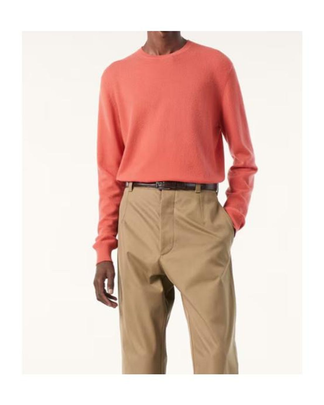 Loro Piana Pink Sergio Crewneck for men