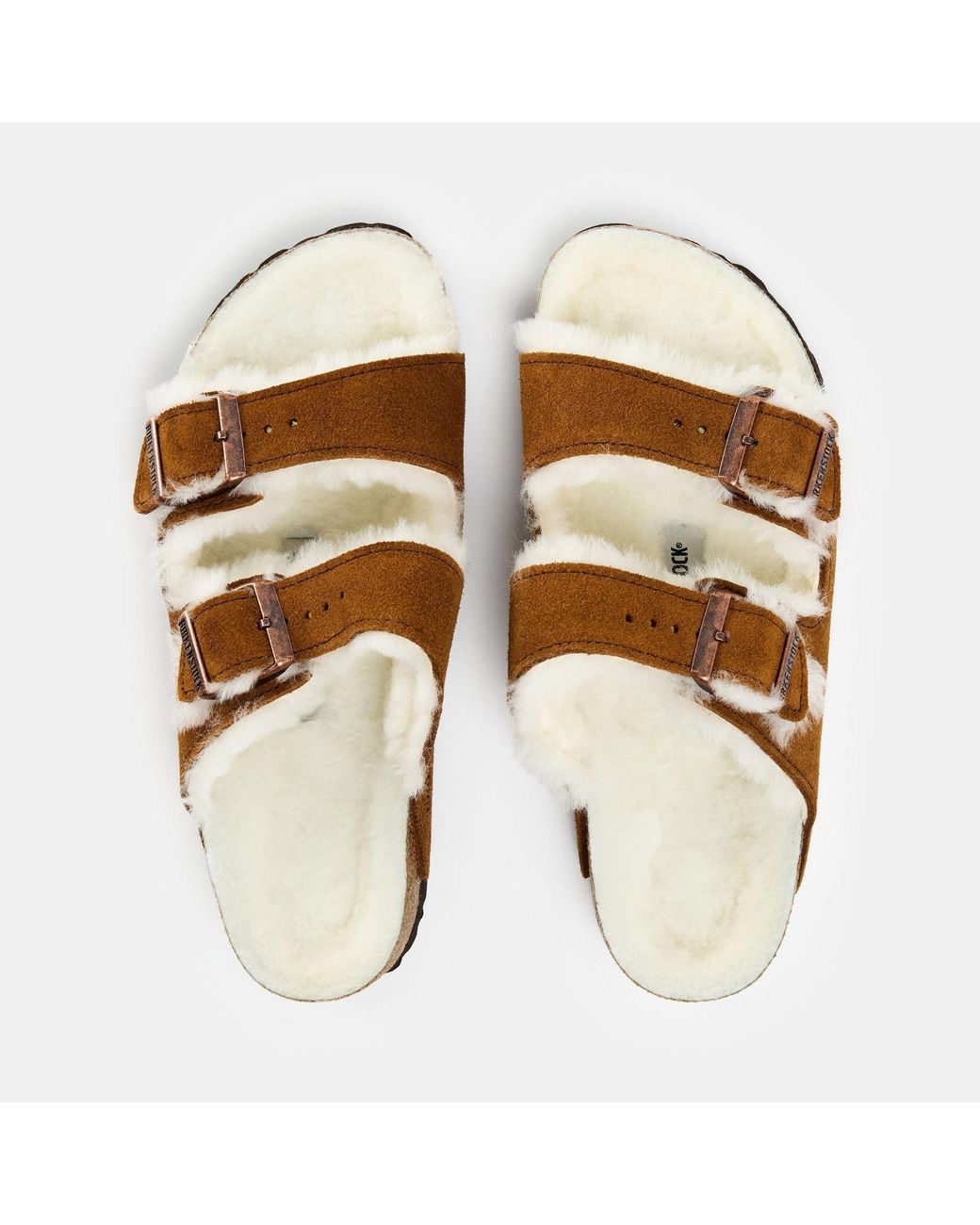 Birkenstock Brown Buckle Slippers