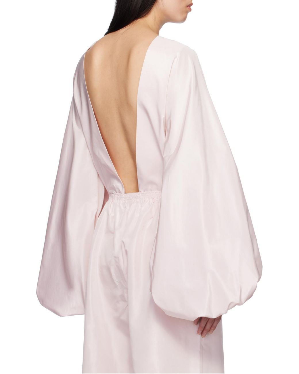 Alaïa Purple Alaïa Ballon Open-Back Bodysuit Top