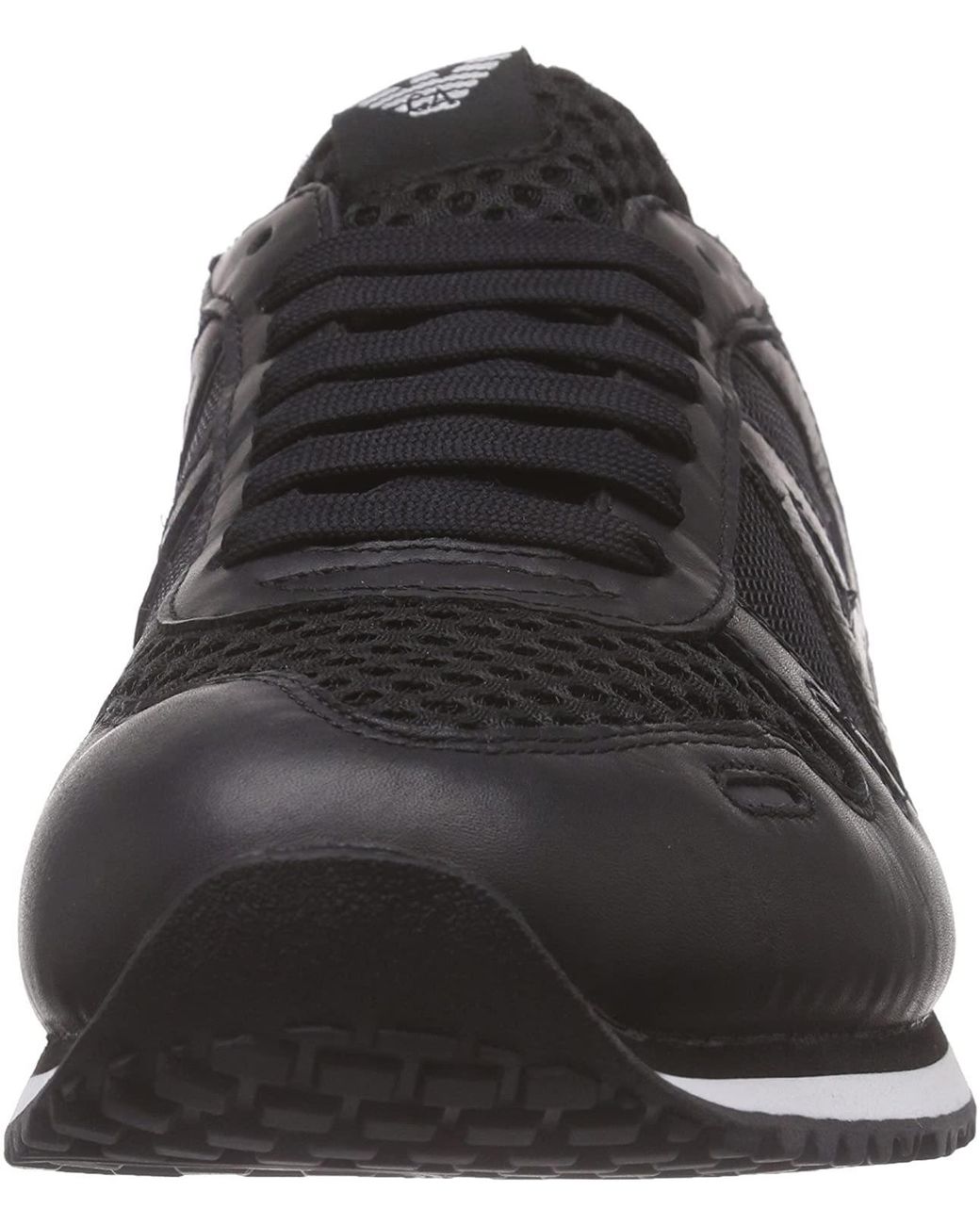 Armani Jeans Black Laced Sneakers for men