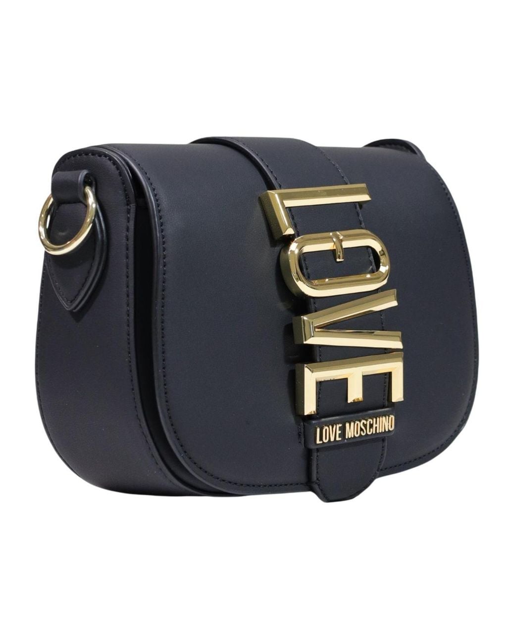 Moschino White Flap Shoulder Bag