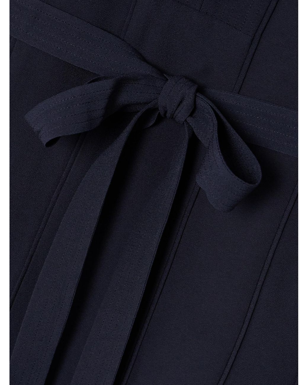 Ulla Johnson Blue Asilia Belted Crepe Midi Dress