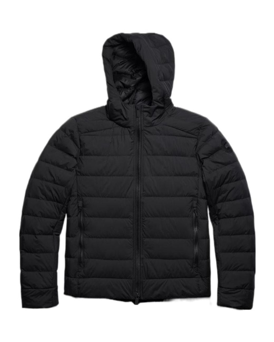 Canada Goose Black Crofton Quilted Hooded Jacket for men