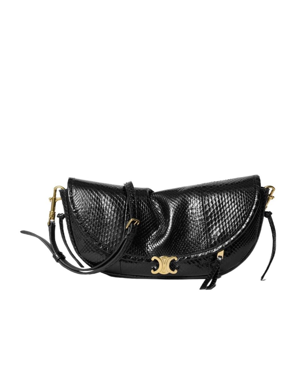 Céline Black Soft Triomphe Little Halfmoon