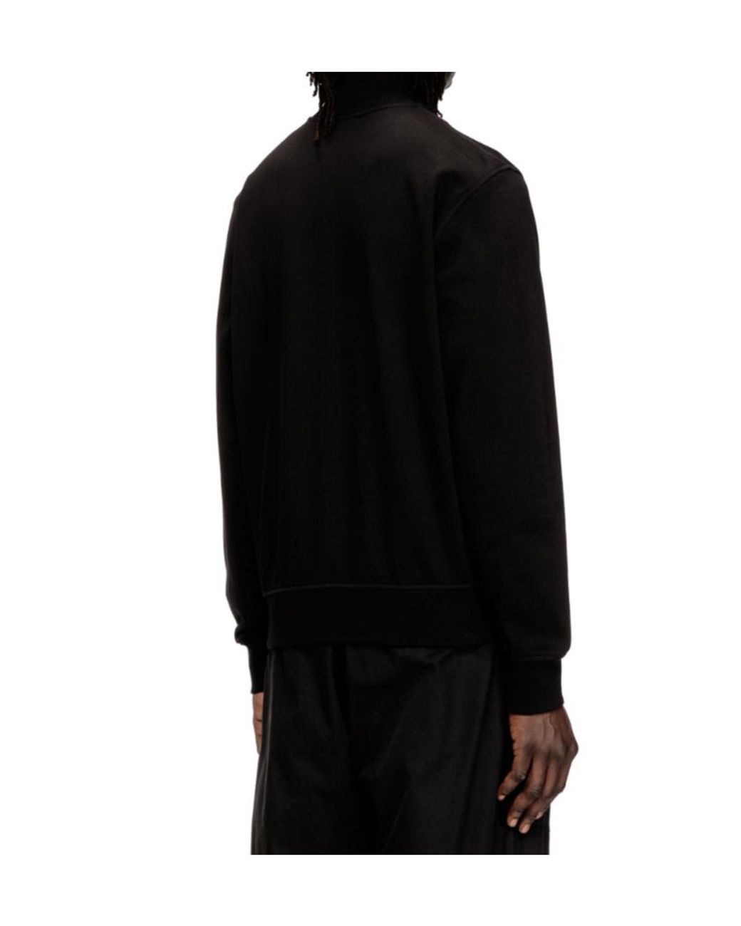DIESEL Black S-Lock-Met Zipped Sweatshirt for men