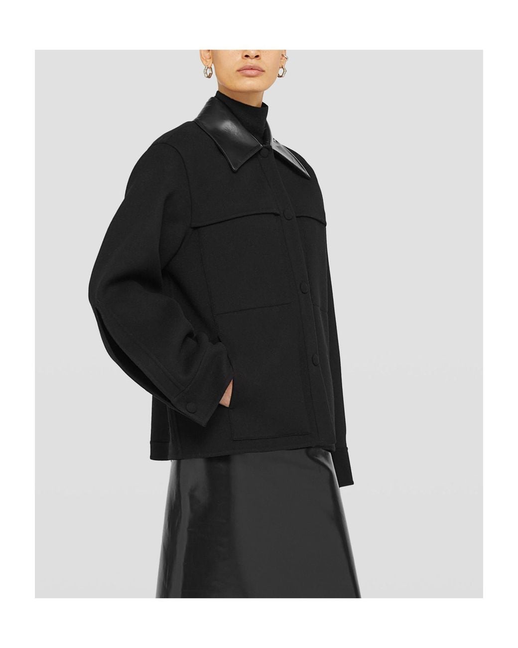 Jil Sander Black Long-Sleeved Overshirt