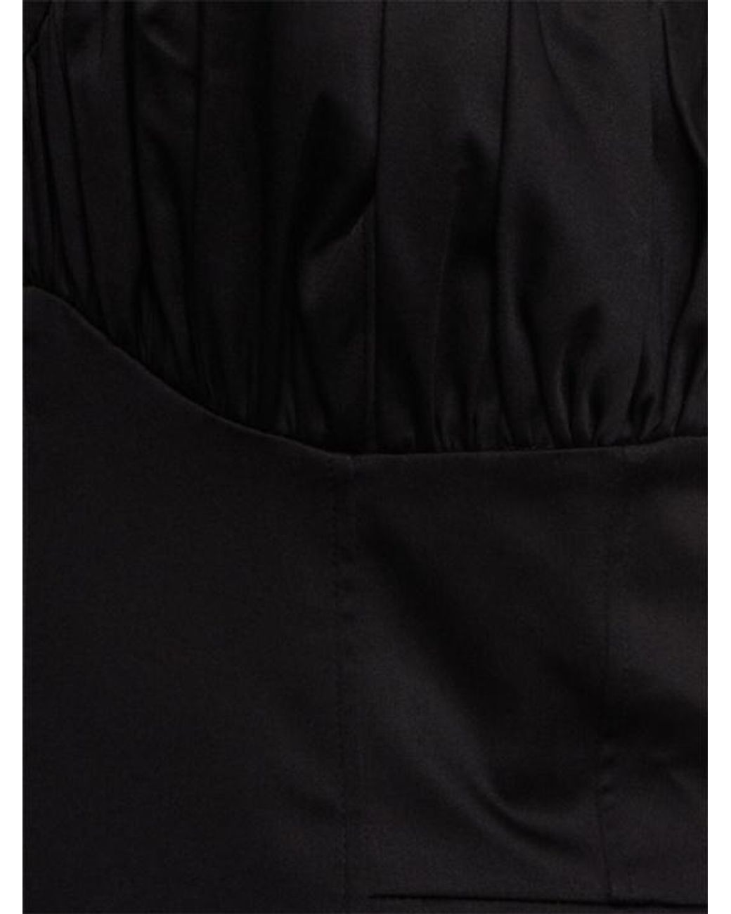 TOVE Black Pleated Tube Top Dress