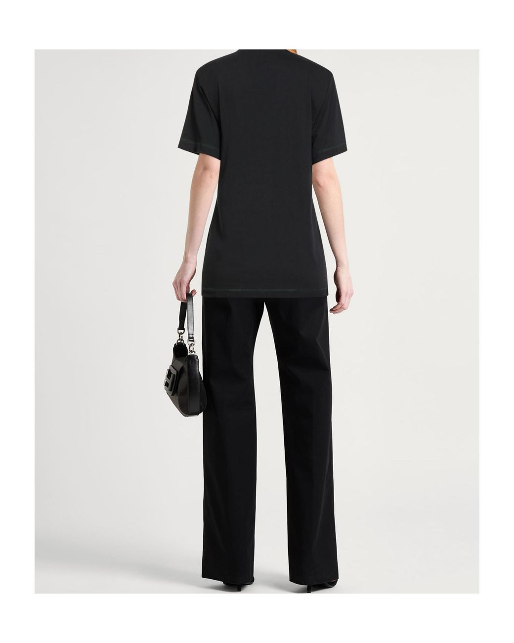 MAX&Co. Black Logo Crew Neck T-Shirt