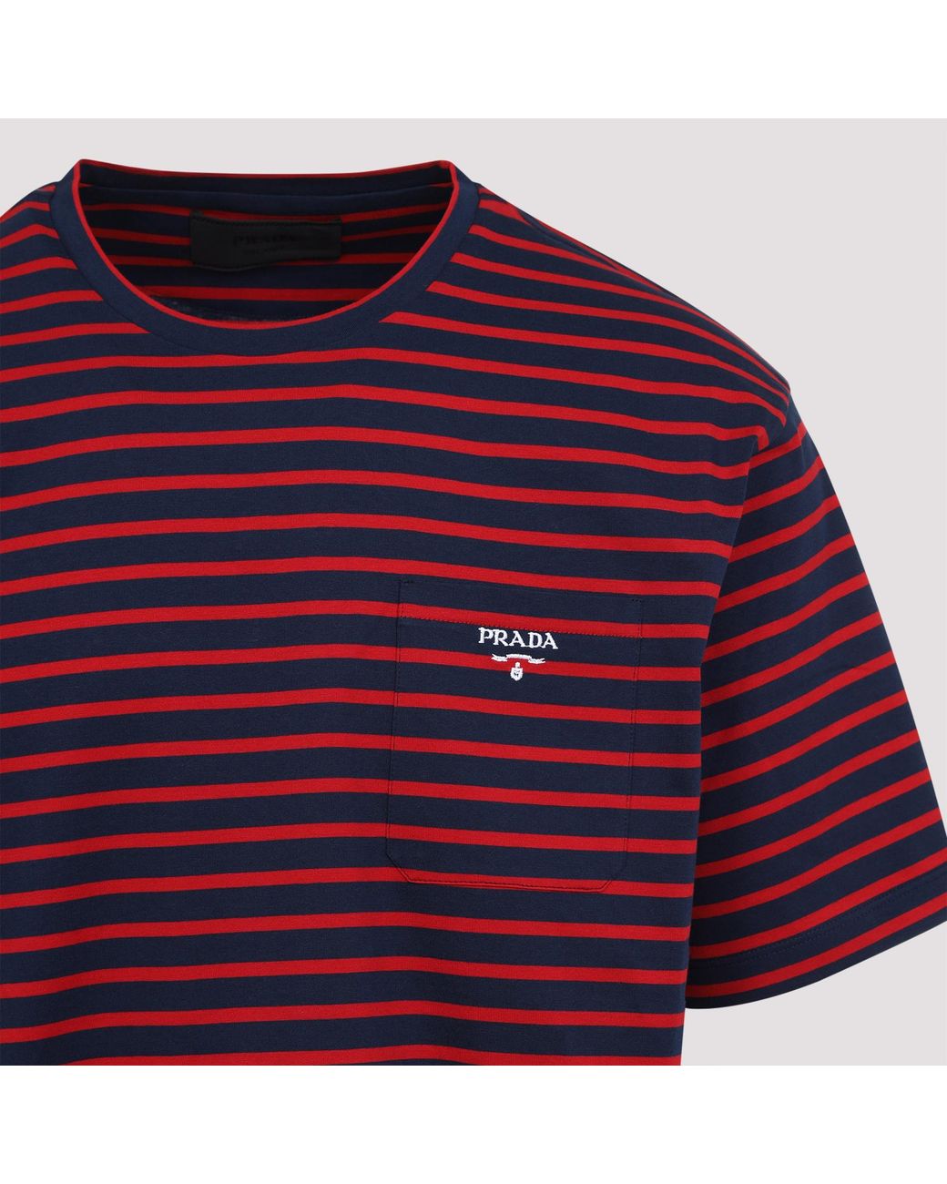 Prada Red Cotton T-Shirt for men
