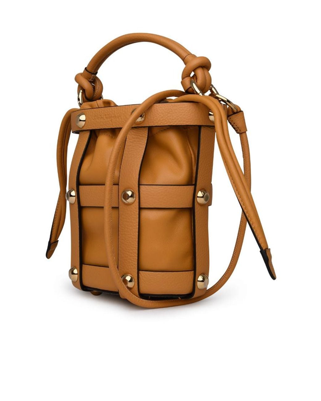 Ferragamo Brown Ferragamo Cage Small Shoulder Bag