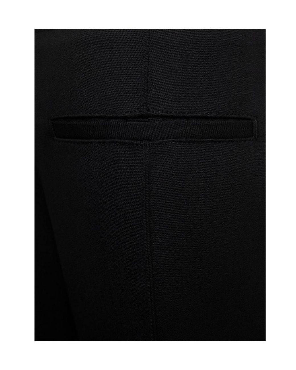 Bottega Veneta Black Curved Cut-Out Hem Tailored Pants