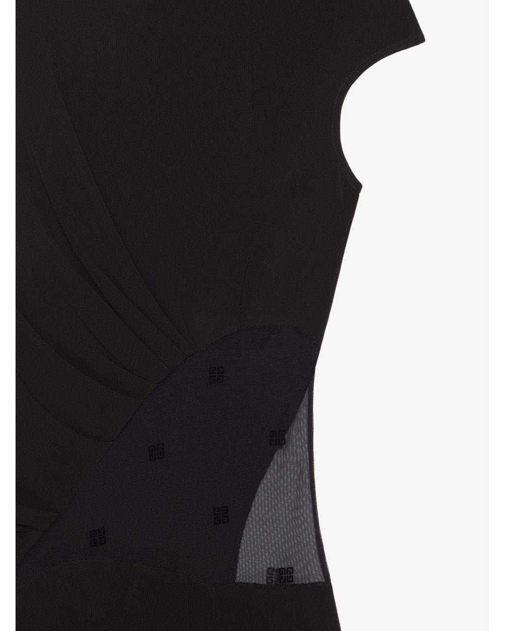 Givenchy Black Cut-Out Midi Dress