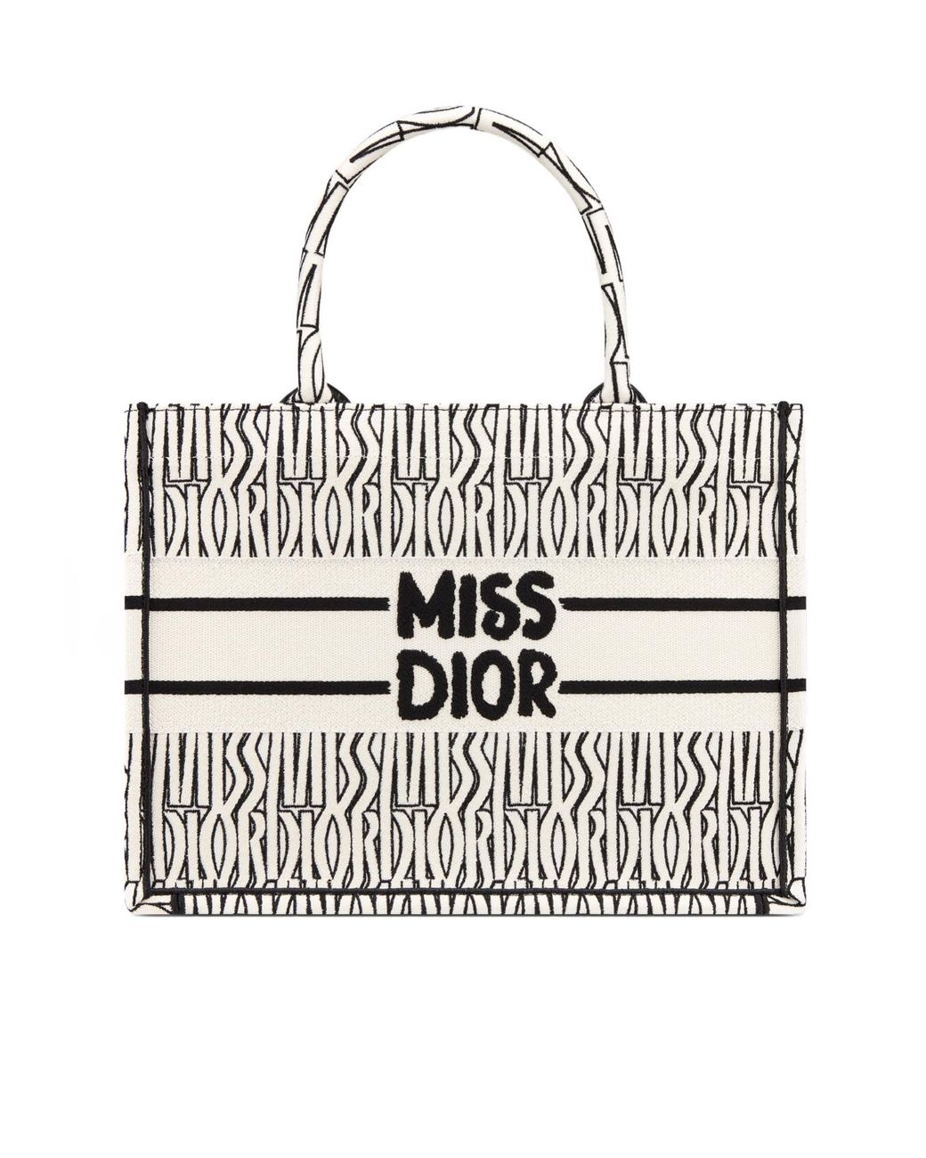 Dior White Medium Logo Handbag