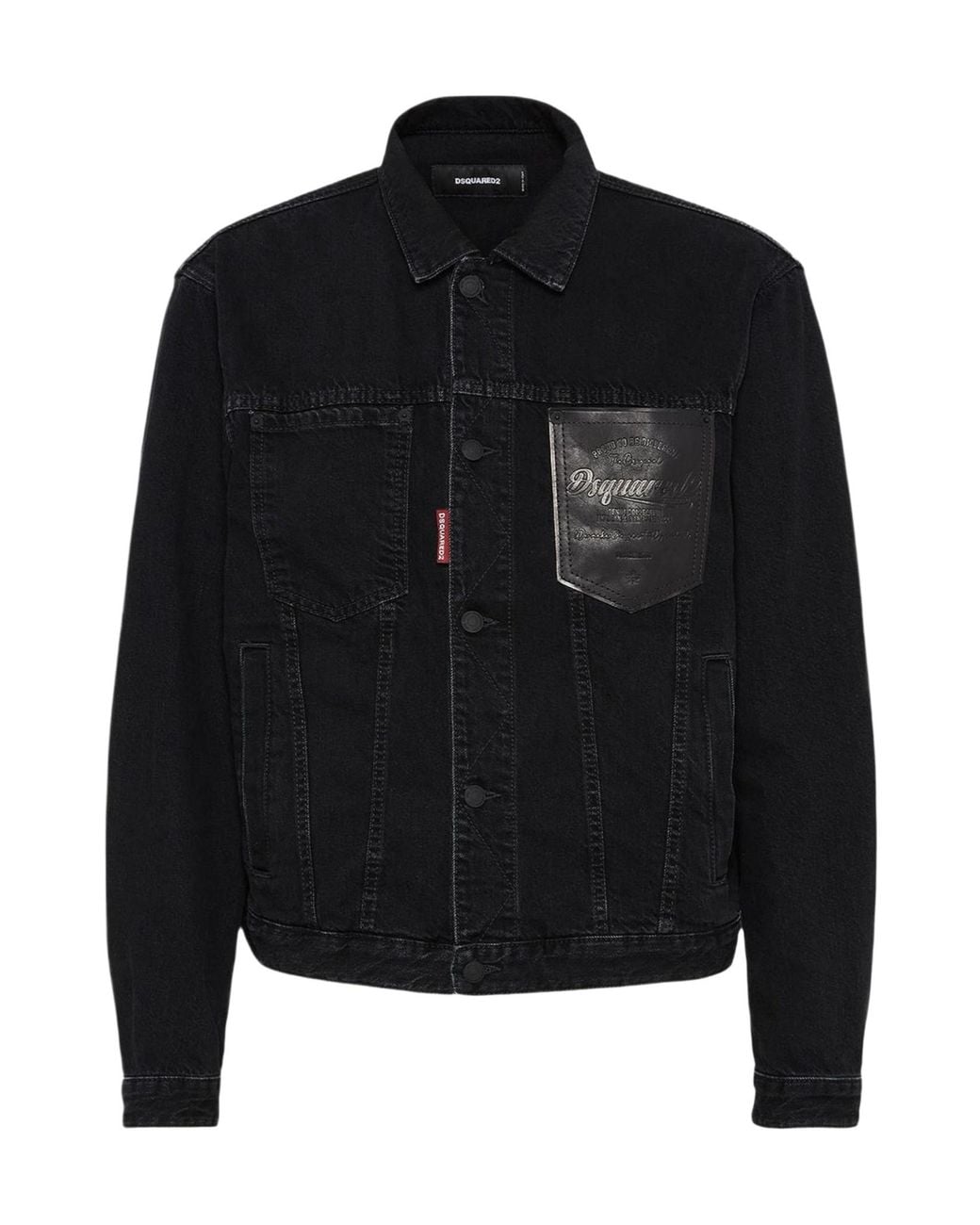 DSquared² Black Oversized Jean Jacket for men