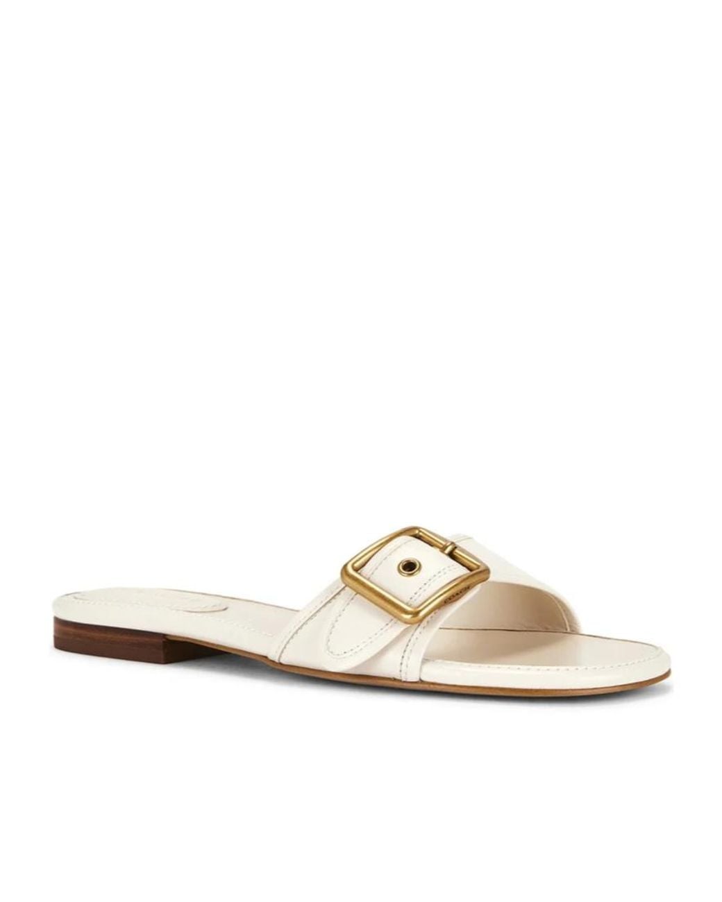 COACH Metallic Margot Flat Sandal