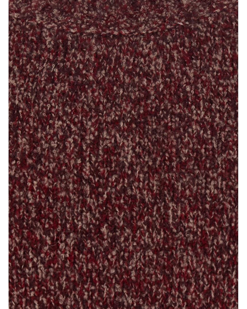 Brunello Cucinelli Brown Crewneck Knitted Sweater for men