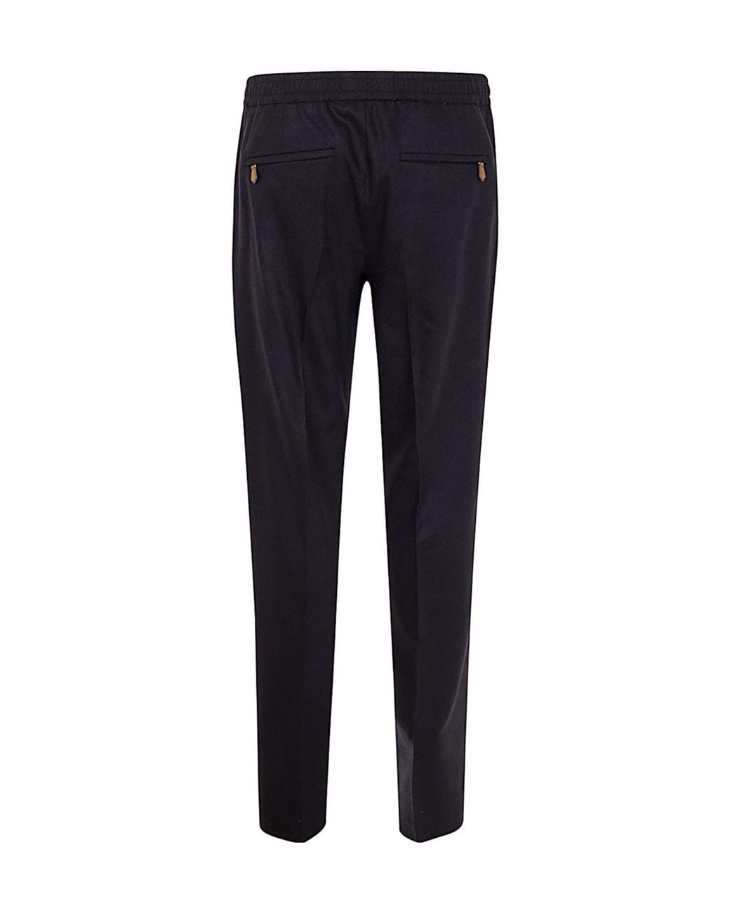 PT01 Blue Drawstring Elasticated-Waist Trousers for men
