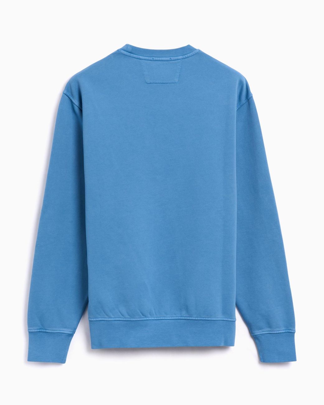 C P Company Blue Embroidered Crew-Neck Sweatshirt for men