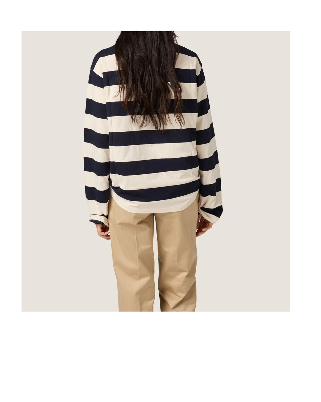 Miu Miu Blue Striped Jersey T-Shirt