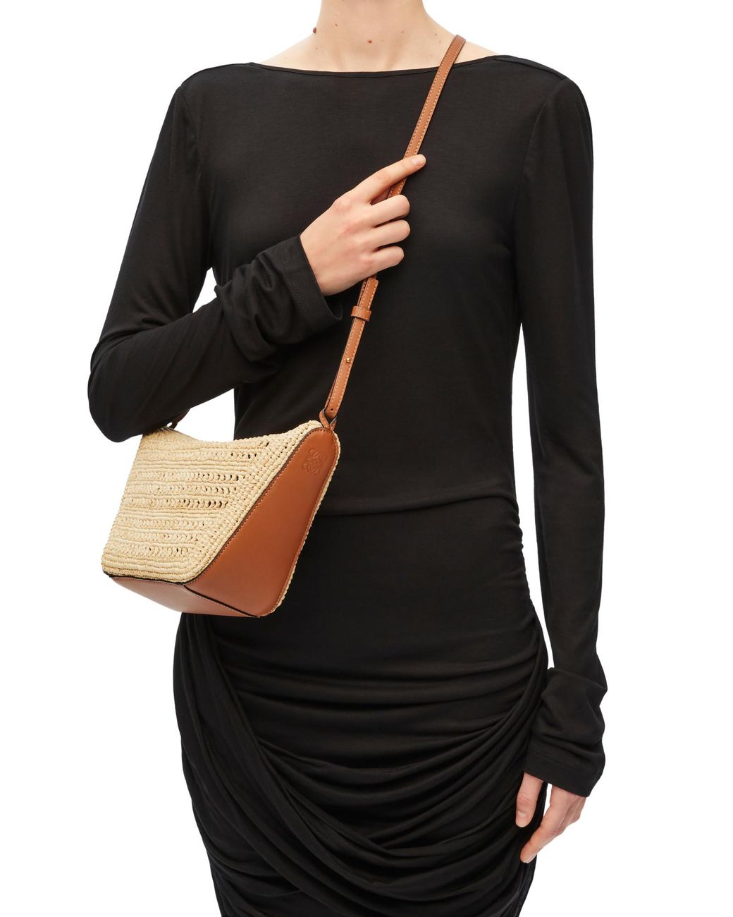 Loewe Metallic Mini Hammock Hobo Bag