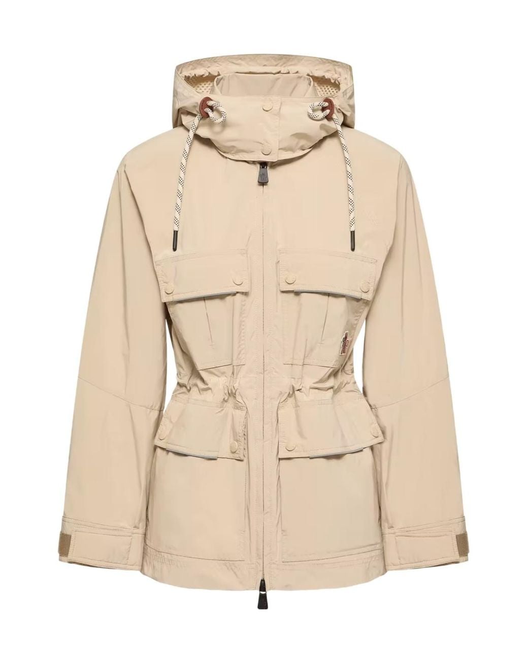 Moncler Natural Grenoble Lerozel Hooded Field Jacket