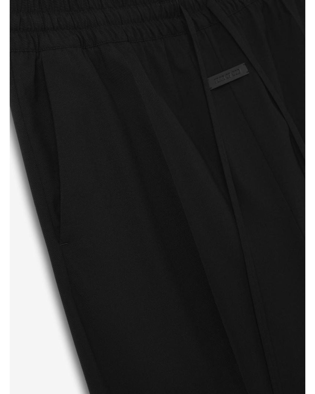 Fear Of God Black Wide-Leg Drawstring Pants for men