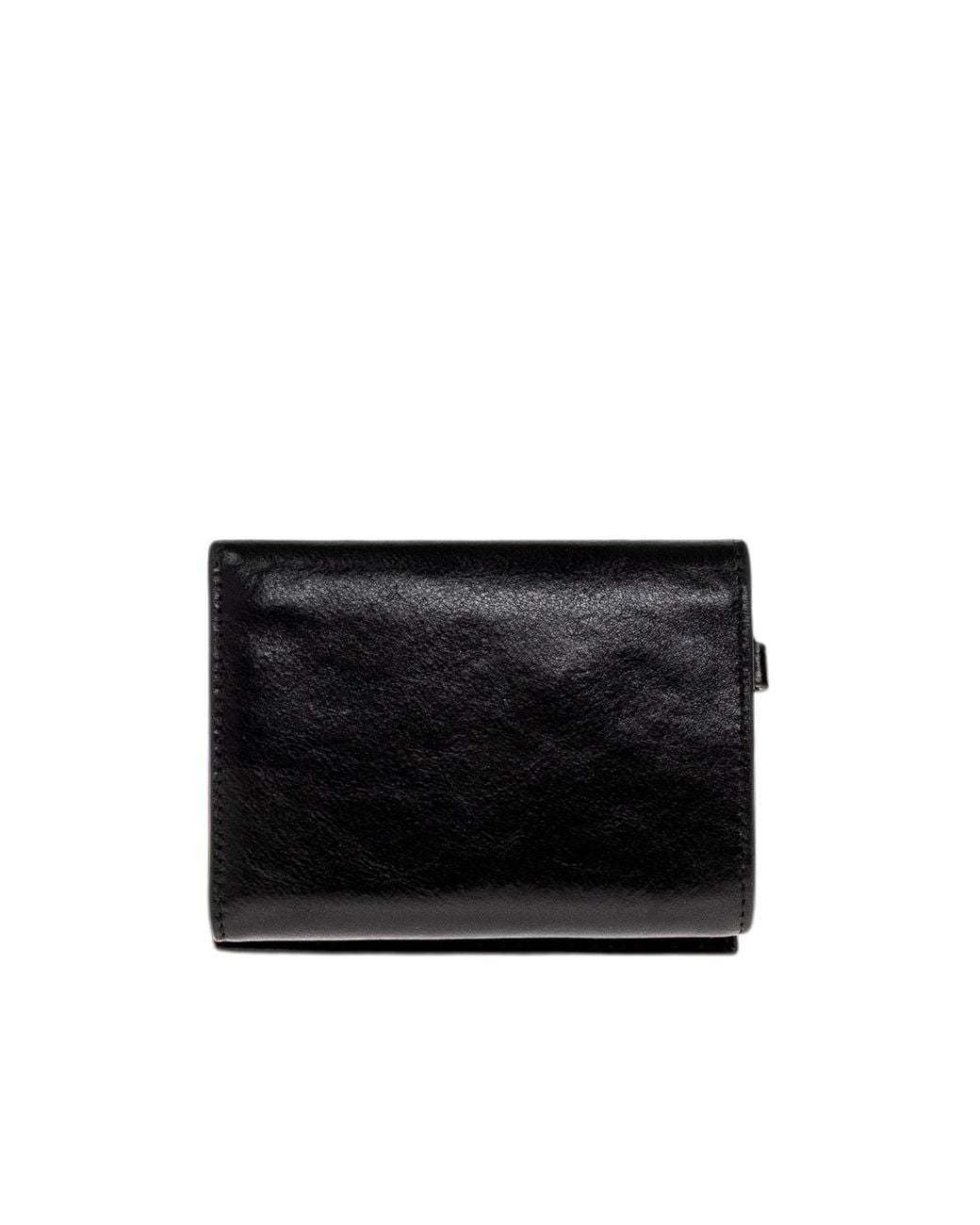 Marni Black Leather Wallet With Logo