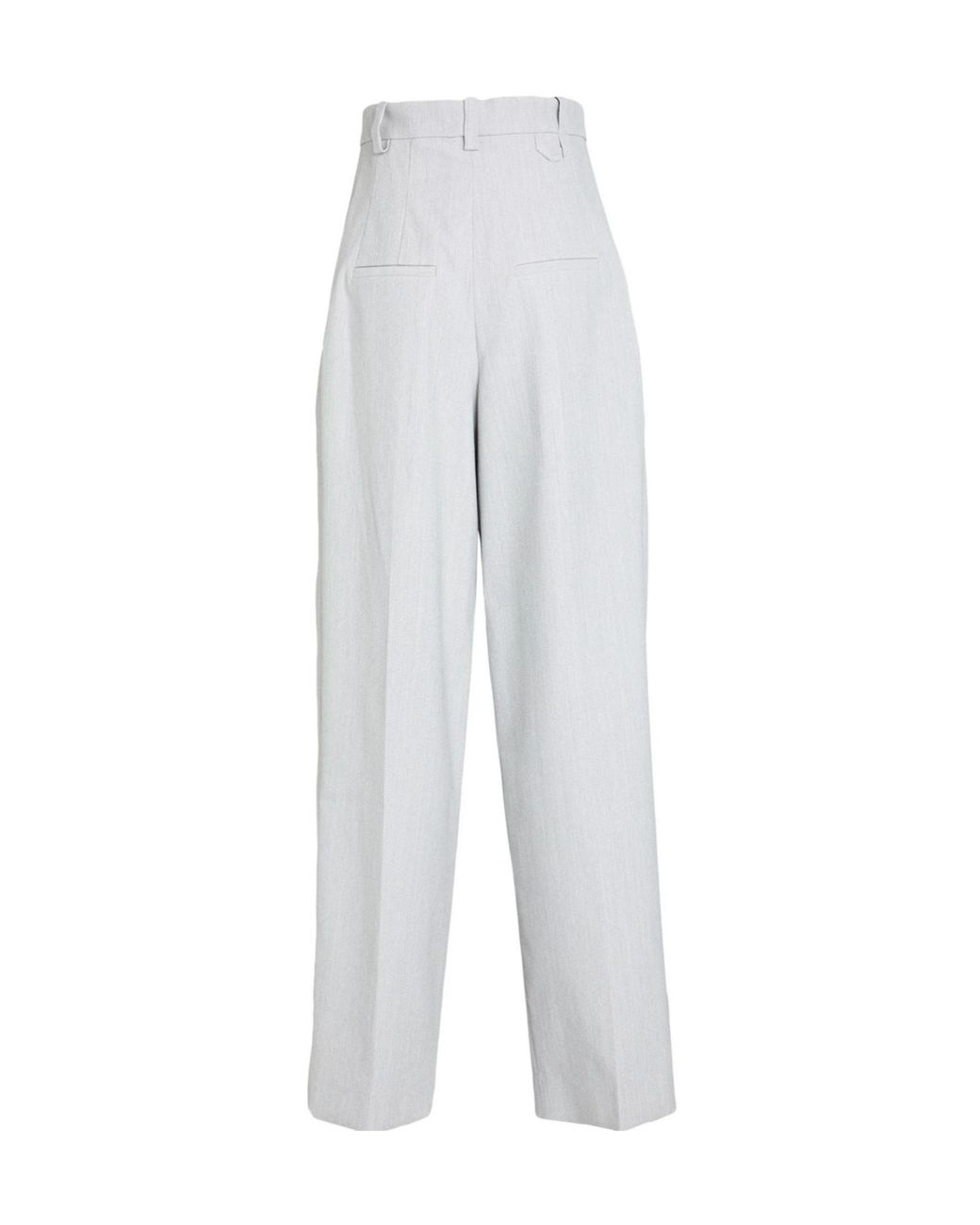 Jacquemus White Light Pants Polyester, Cotton, Virgin Wool, Elastane
