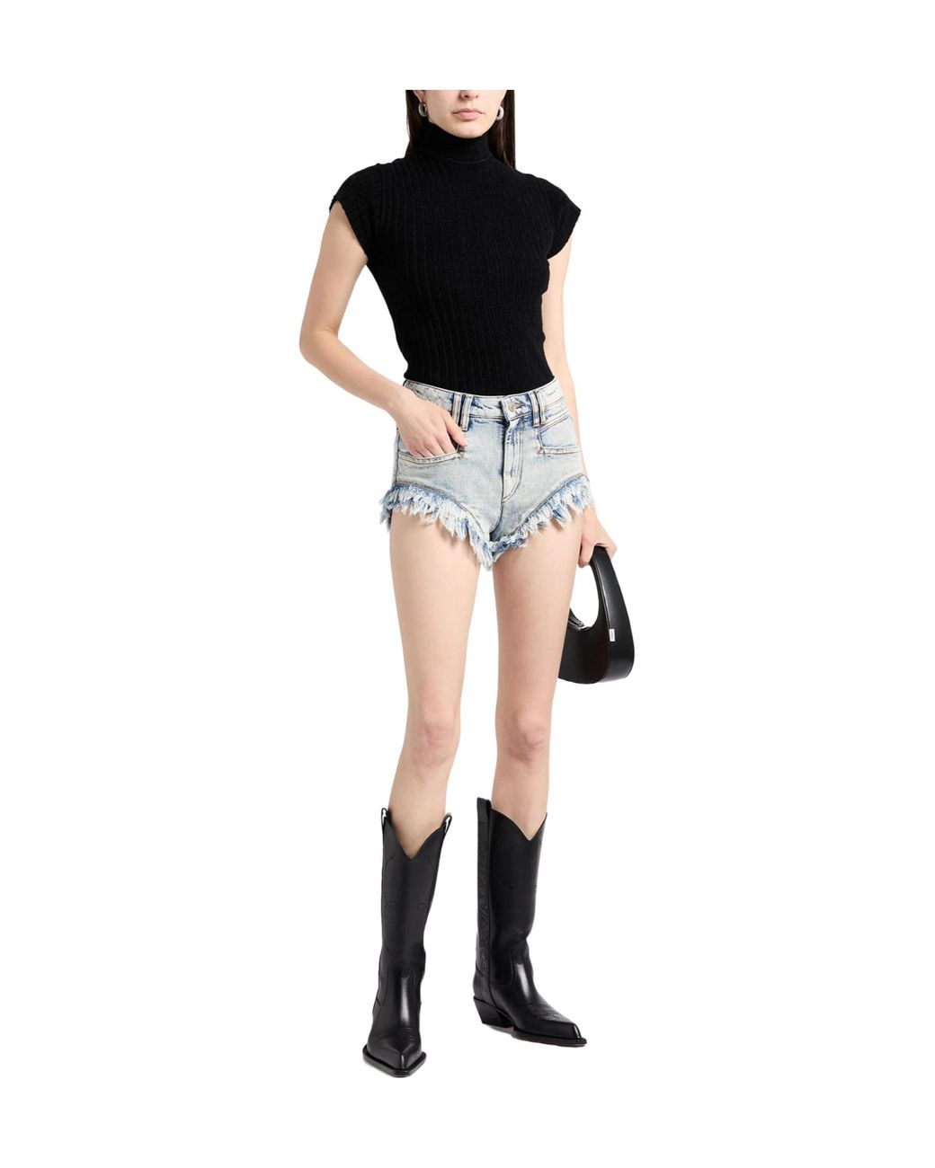 Isabel Marant Blue Light-Colored Denim Hot Pants