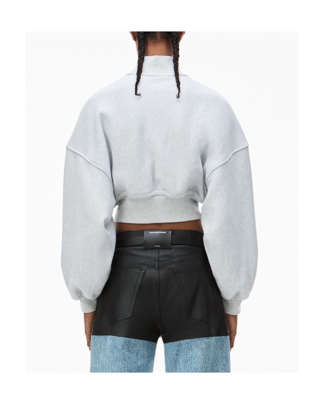 その他 Alexander Wang CROPPED CREWNECK SWEATSHIRT (1CC3251081 011) 1CC3251081011B.jpg