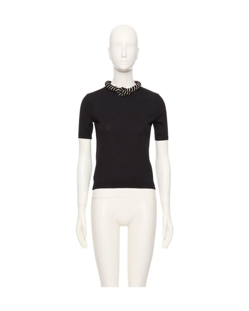 Valentino Black Embroidered Wool Jumper
