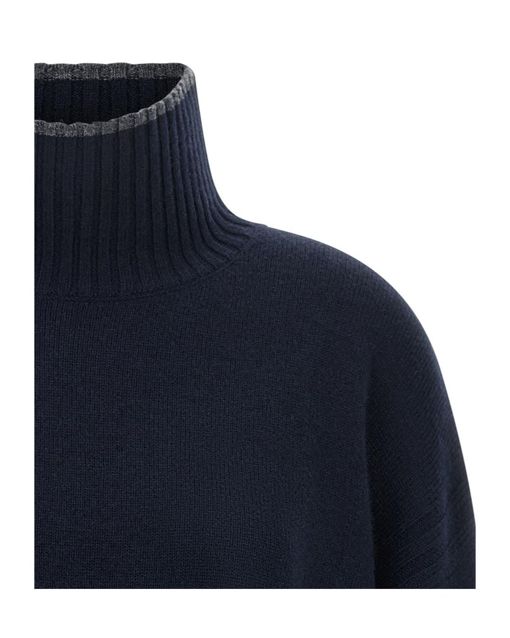 Pinko Blue Turtleneck Jumper