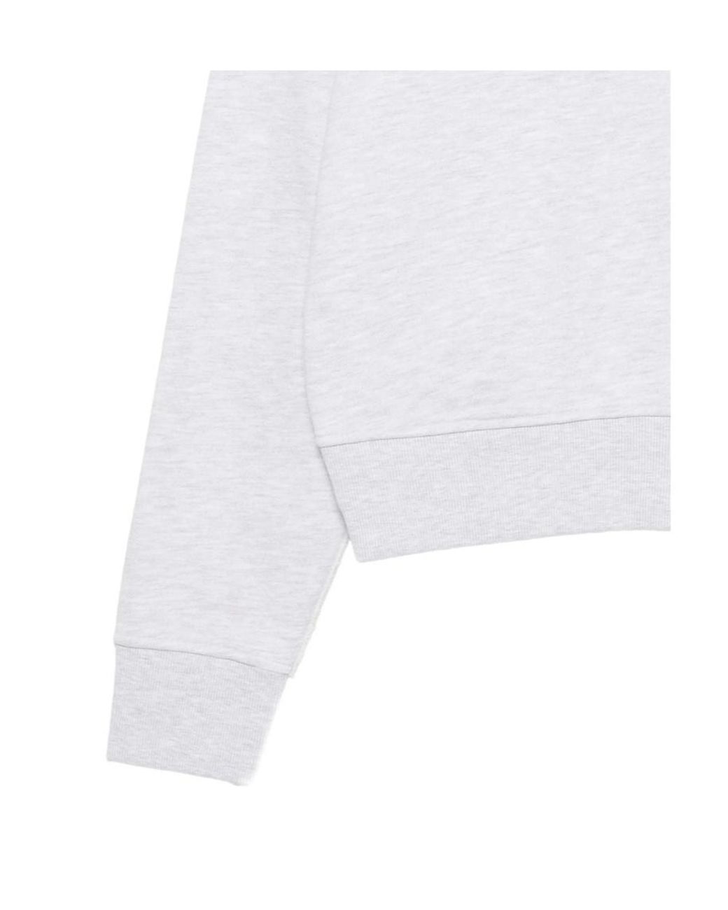 Entire studios White Ribbed Crewneck Sweatshirt