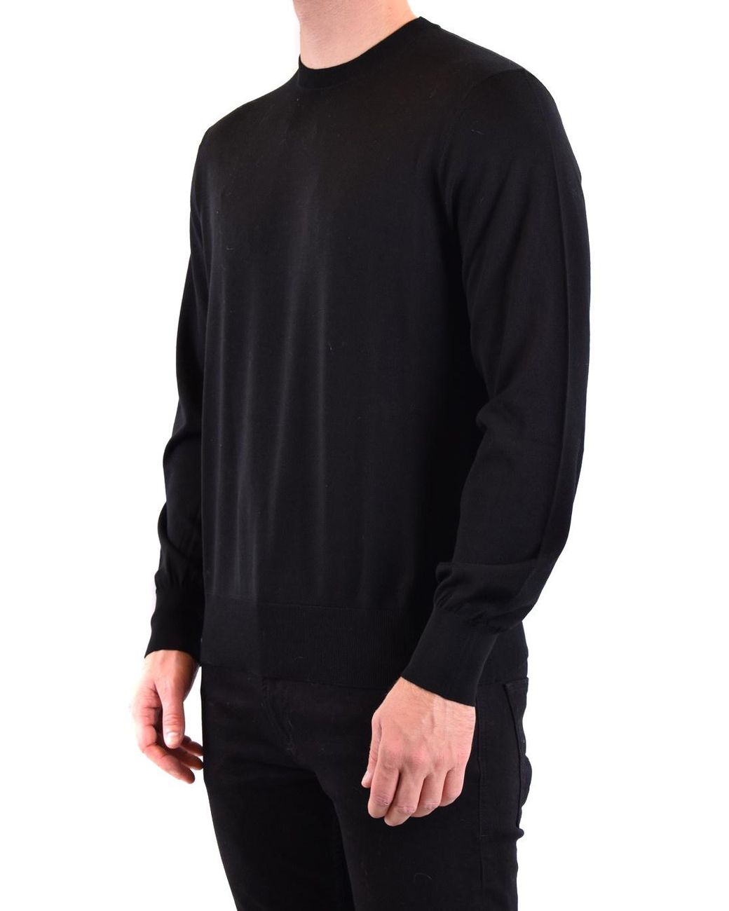 Neil Barrett Blue Logo-Embroidered Crew-Neck Wool Jumper for men