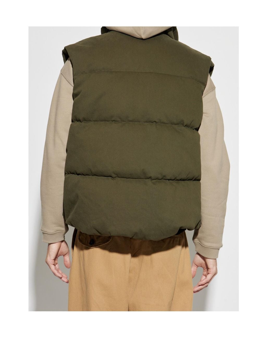 DSquared² Green Quilted Zipped Gilet for men