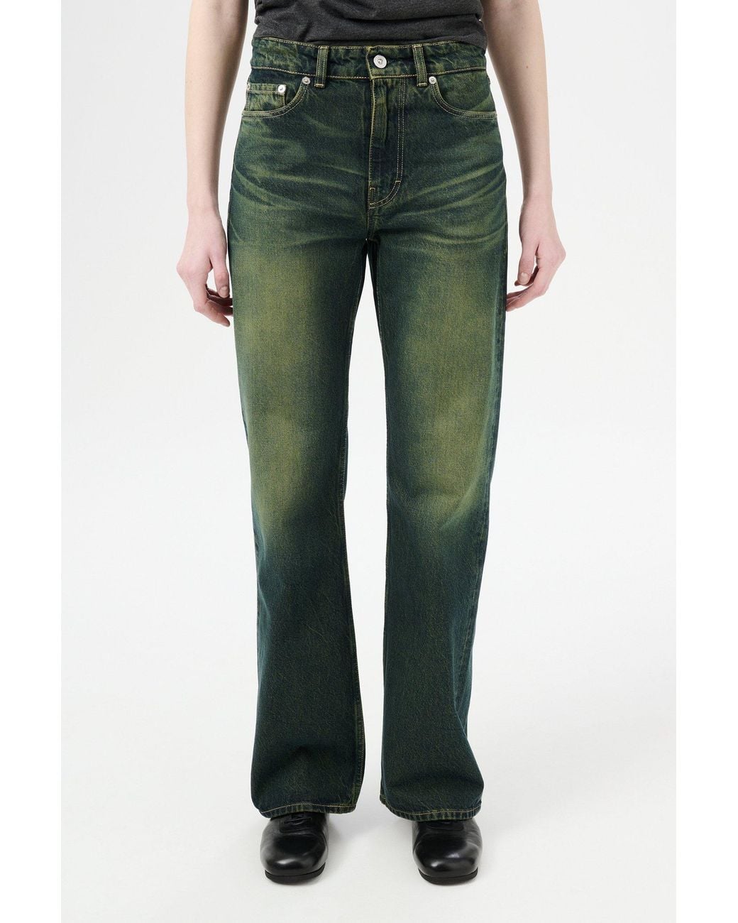 Our Legacy Green Bootcut Jeans