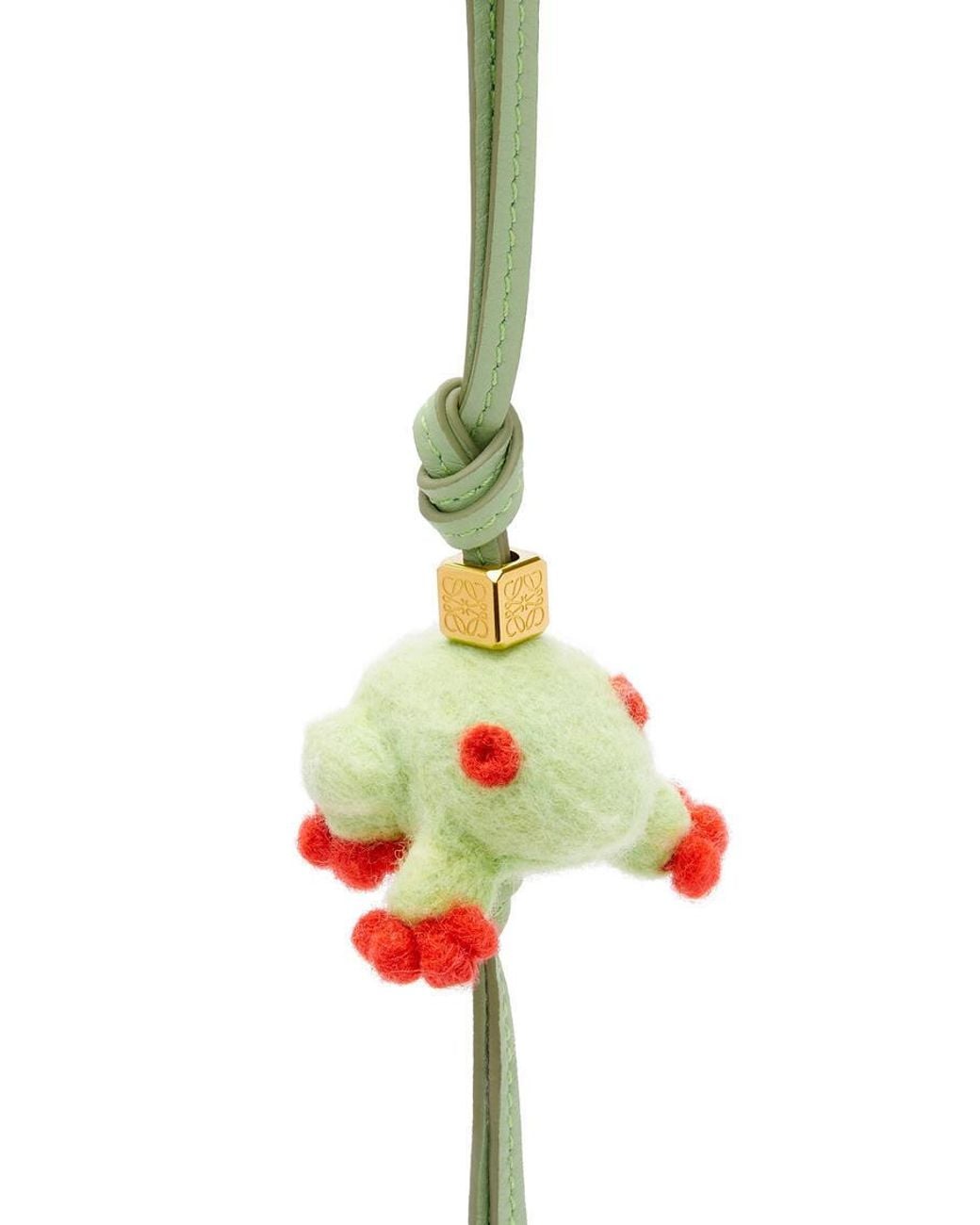 Loewe White Frog Charm