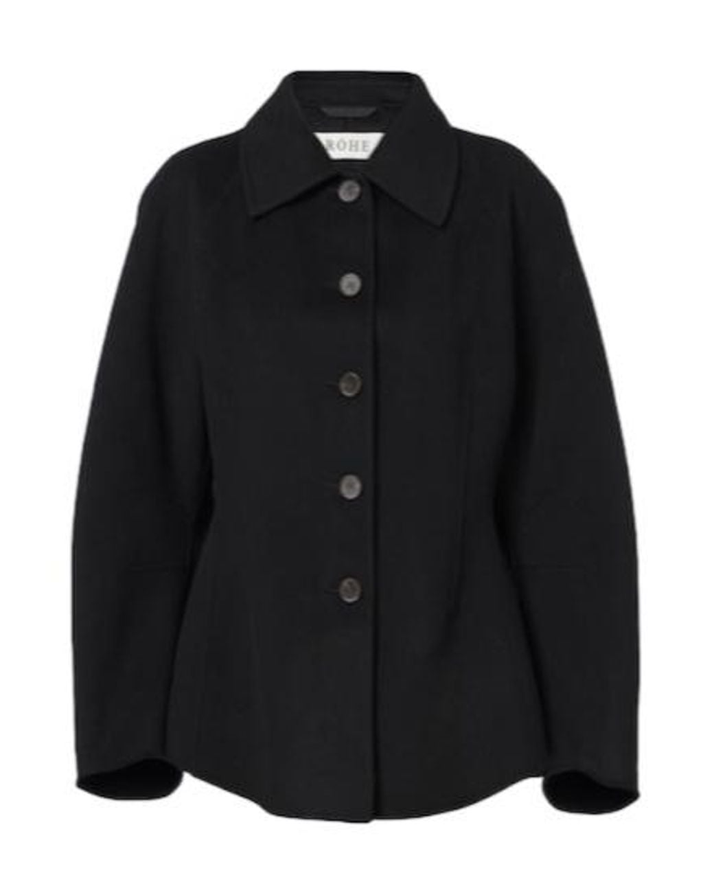 Rohe Black Logo Coat