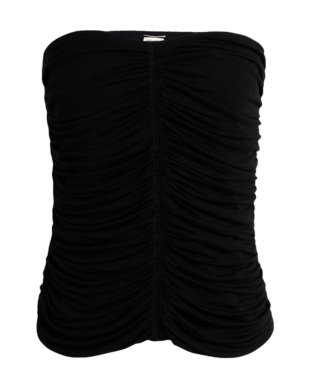 Saint Laurent Black Bandeau Tops