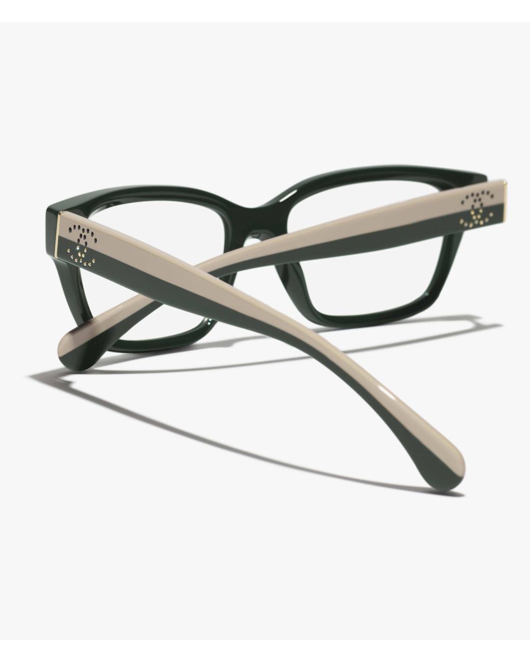 Chanel White Rectangular Flat Lens for men