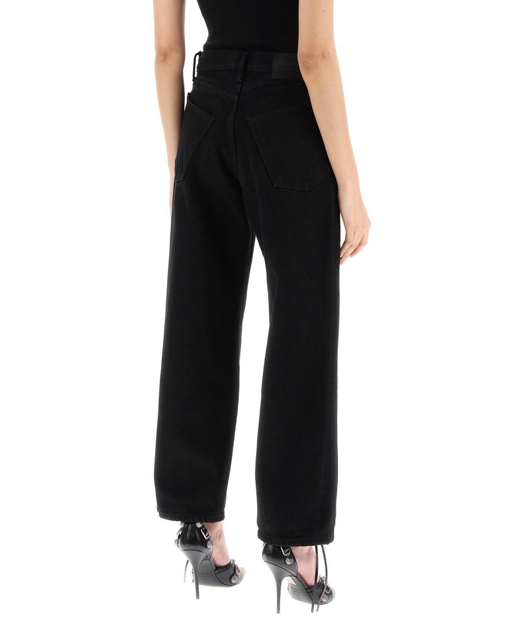 Balenciaga Black Cropped-Leg Jeans